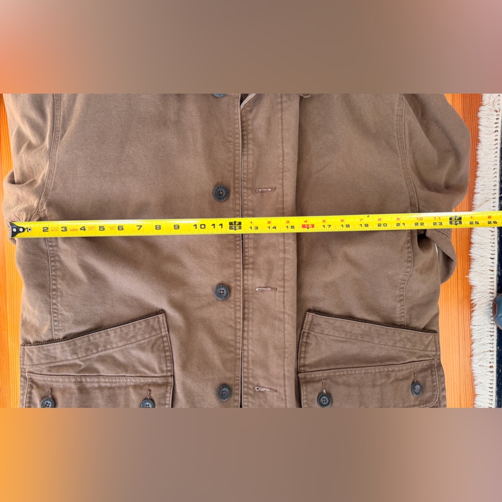 Men’s Orvis Canvas Field Jacket with Quilted Lining - Size Large - Brown - Picture 5 of 9